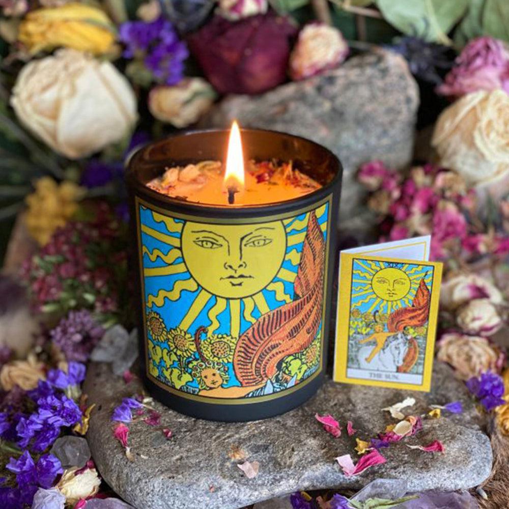 The Sun Tarot Candle Candles  