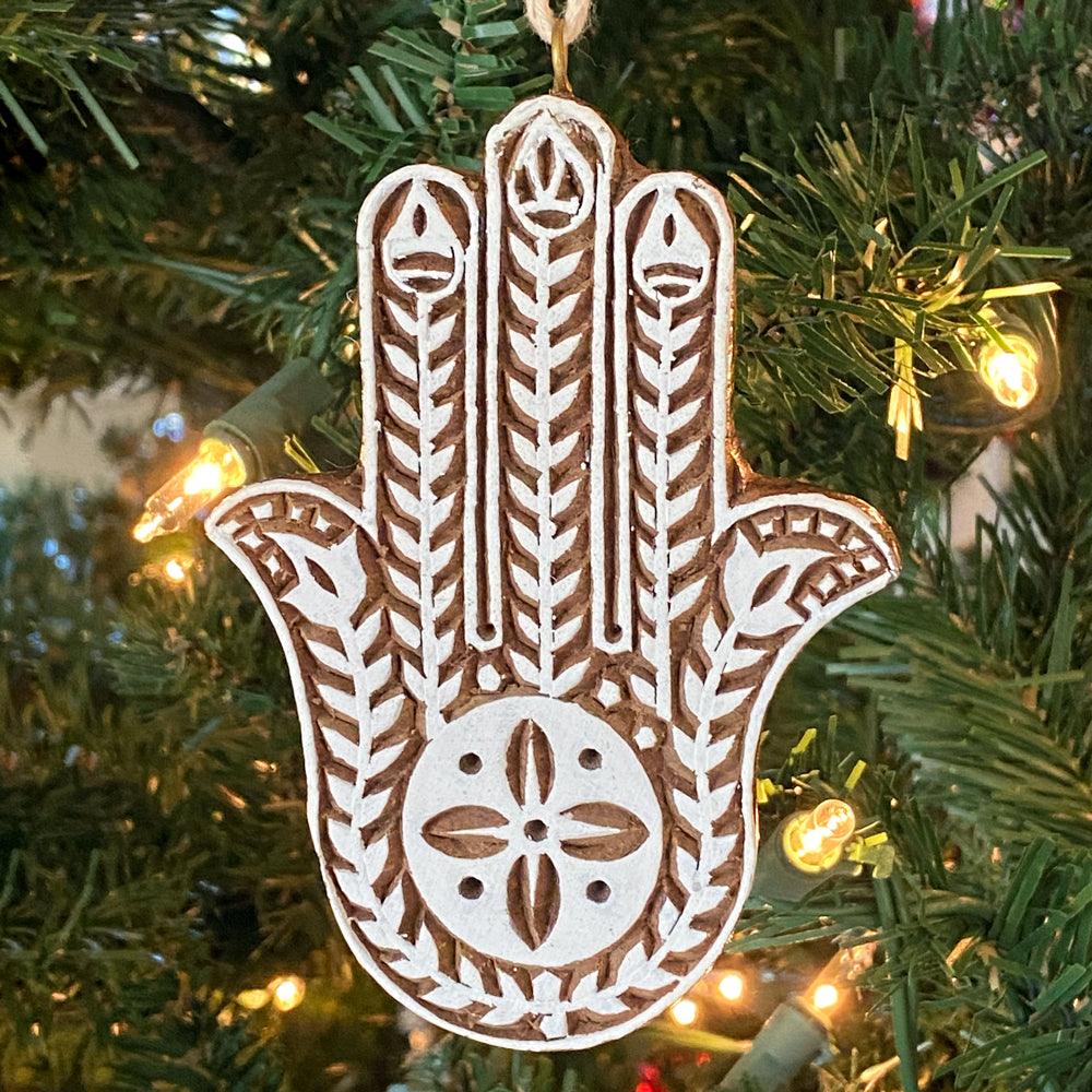 Hamsa Hand Ornament - Handcrafted Ornaments  