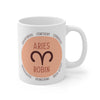 Personalized Aries Girl Zodiac Mug 11oz Mugs 11oz 