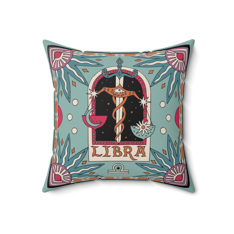 Libra Zodiac Throw Pillow Home Decor 18" × 18" 