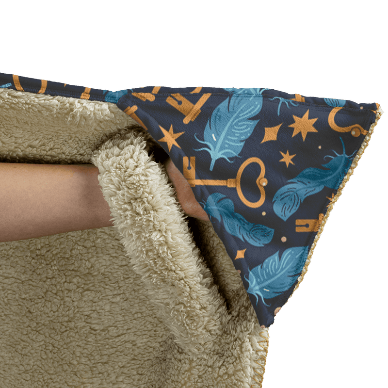 Flying Keys Hooded Blanket - Midnight Hooded Blankets  