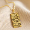 Fortune Tarot Card Necklace Necklaces  