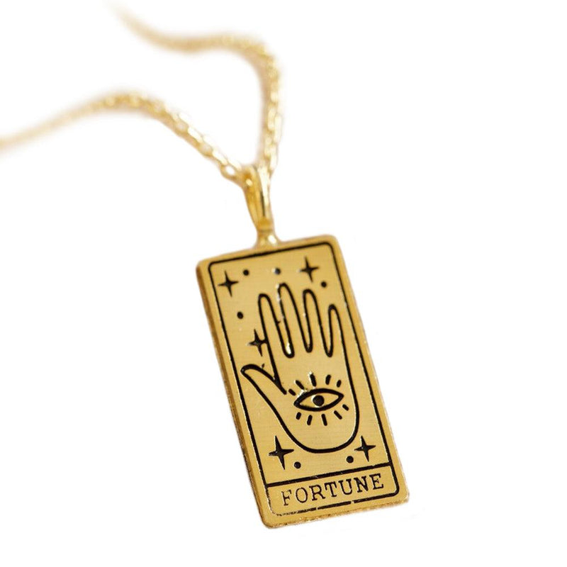 Fortune Tarot Card Necklace Necklaces  