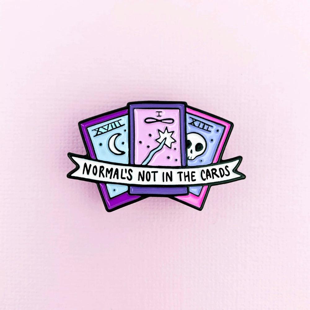 Normal's Not in the Cards Enamel Pin Pins  