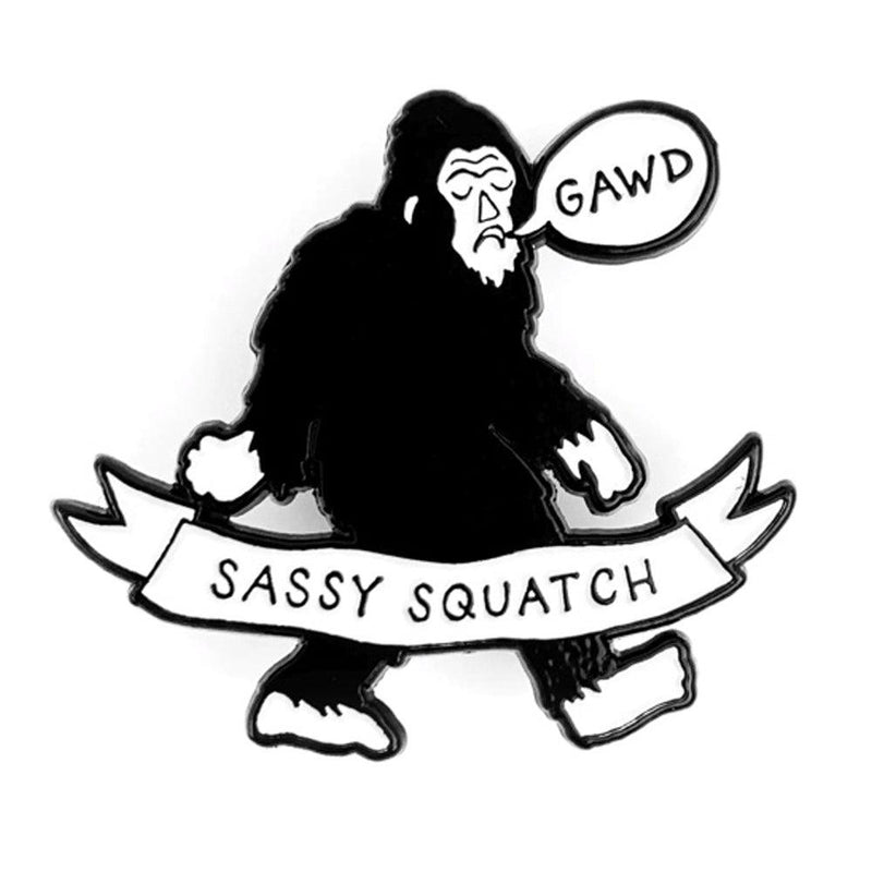 Sassy Squatch Enamel Pin Pins  