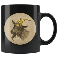 Baphomet Goat Mug - 3 Colors Available Mugs Natural 