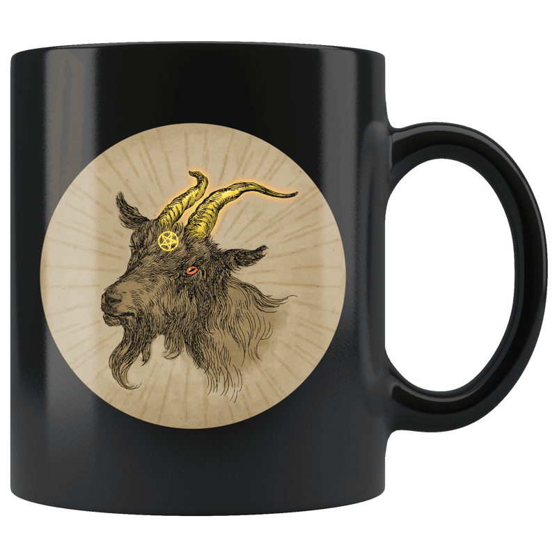 Baphomet Goat Mug - 3 Colors Available Mugs Natural 