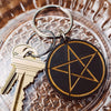 Pentagram Wooden Keychain Keychains  