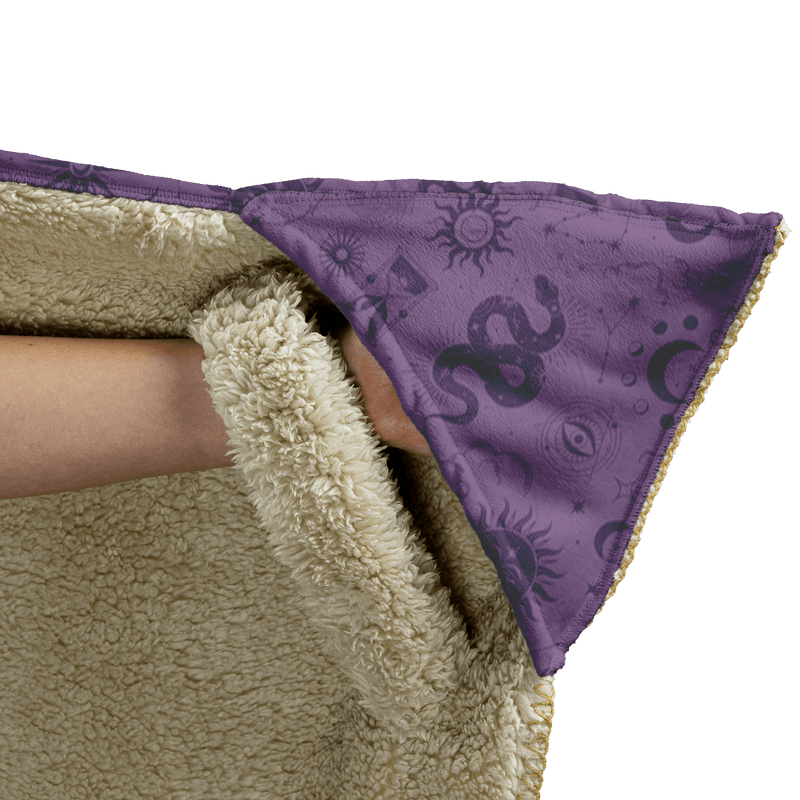 Celestial Magick Hooded Blanket - Amethyst Hooded Blanket  