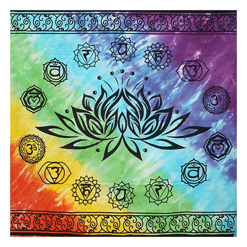 Chakra Lotus Altar Cloth - 36 x 36 inch Altar Cloths  