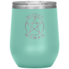 Witchy Woman Engraved Wine Tumbler Wine Tumblers Teal 
