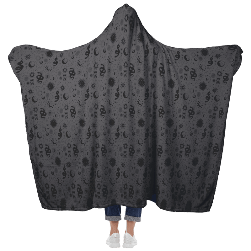 Celestial Magick Hooded Blanket - Smoky Hooded Blanket  