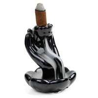 Ceramic Mudra Hand Backflow Incense Burner Incense Holders  