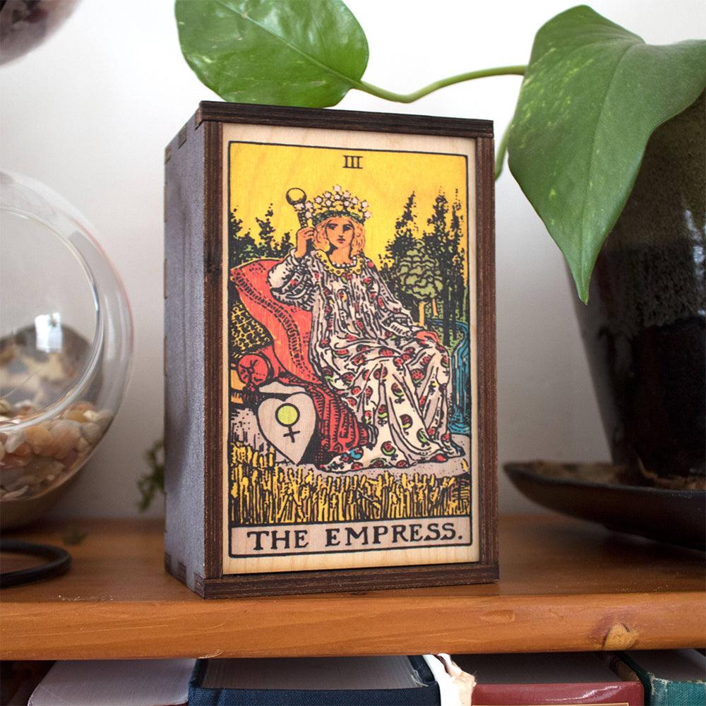 The Empress Wooden Tarot Box Wooden Boxes  