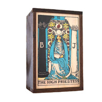 The High Priestess Wooden Tarot Box Wooden Boxes  
