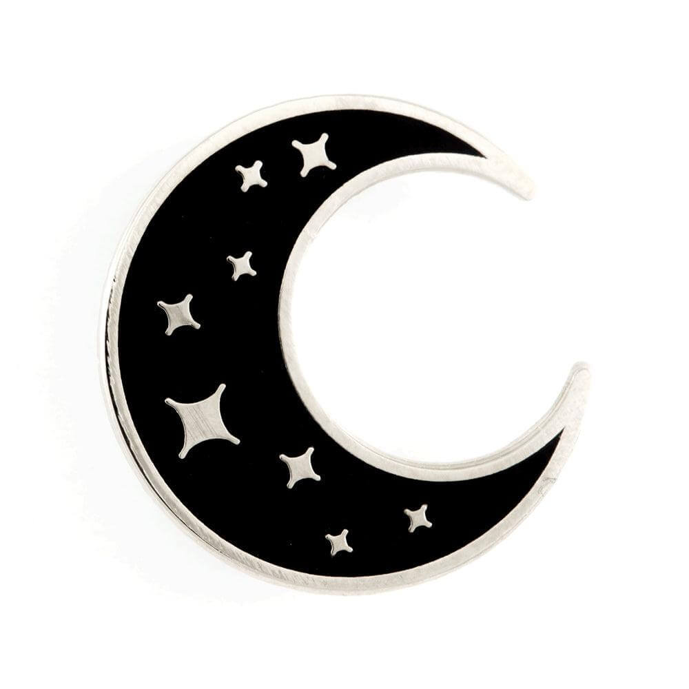 Crescent Moon Enamel Pin Pins  