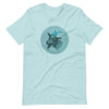 Baphomet Goat Tee - Blue T-Shirt Heather Prism Ice Blue XS