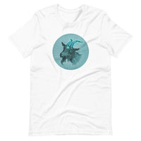 Baphomet Goat Tee - Blue T-Shirt White XS