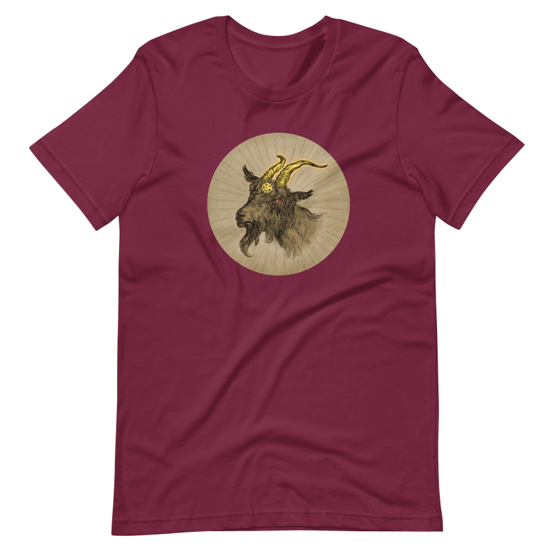 Baphomet Goat Tee - Brown T-Shirt Maroon 3XL