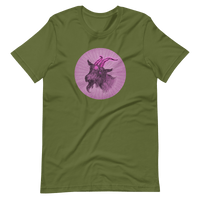 Baphomet Goat Tee - Purple T-Shirt Olive 3XL