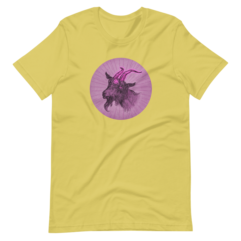 Baphomet Goat Tee - Purple T-Shirt Strobe XS
