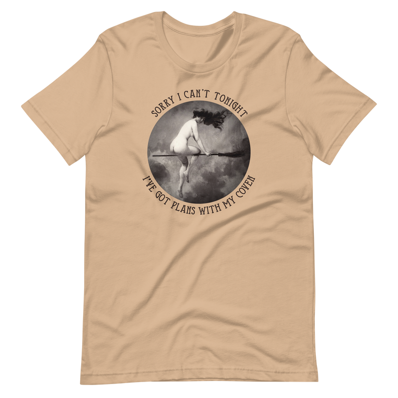 Flying Witch Tee T-Shirt Tan S